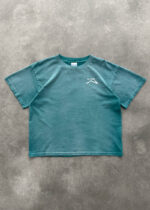 AKIMBO CHAIN-PEEKER” MID-WEIGHT RANGE TEE - SUN FADED JADE